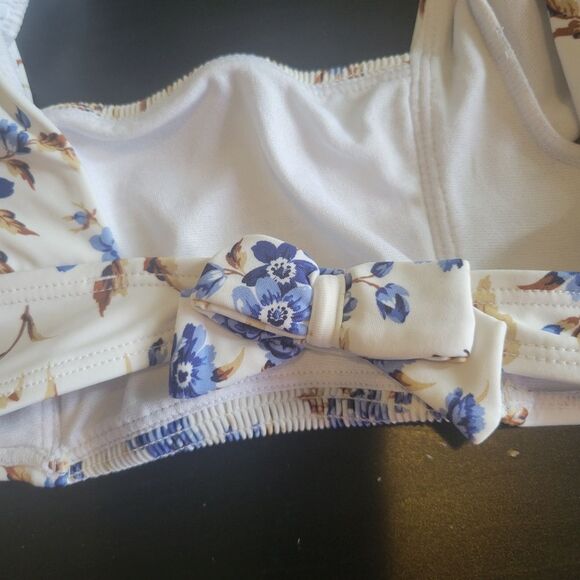 Janie and Jack Girl Floral Swim Top Size 5 - Picture 3 of 5